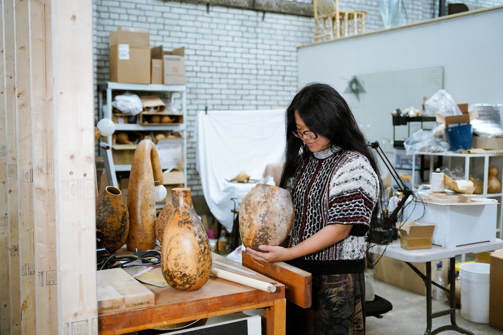 How is a gourd object made at G HOME? - G HOME